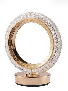 Crystal Ring LED Accent Lamp - Rose Gold